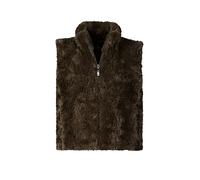 MONARI Gilet in Felloptik olive | 38