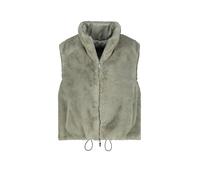 MONARI Gilet in Felloptik olive | 44