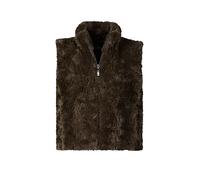 MONARI Gilet in Felloptik olive | 44