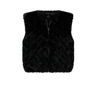 MONARI Gilet in Felloptik schwarz | 44