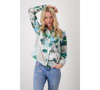 Monari - Hemdbluse mit Blumenmuster 645 bright mint gemu - Gr. - 46