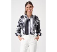 Monari - Hemdbluse mit Streifen deep ocean gemustert - Gr. - 38