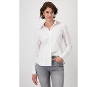 monari - Hemdkragen-Bluse mit Strasssteinen weiss - Gr. - 40