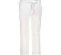 monari - Straight-Leg-Jeans mit Fransendetails - Gr. - 40