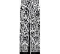 Palazzohose MONARI, Damen, Gr. 42, N-Gr, schwarz gem, Web, Obermaterial: 100% Viskose, gemustert, regular fit lang, Hosen Palazzohose, Regular fit mit Muster (68232863-42)