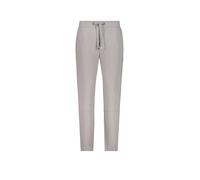 Jogger Pants MONARI "Hose Basic Rippe", Damen, Gr. 44, N-Gr, beige (greige), Web, Obermaterial: 77% Viskose, 20% Polyester, 3% Elasthan, unifarben, modisch, regular fit lang, Hosen, Mit schmaler Beinf