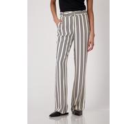 monari - Hose mit Streifen schwarz gemustert - Gr. - 42
