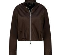 Monari Jacke Nylon Damen taillenlang Rundhals dunkelbraun Gr. 40 Oberm. 60%PES/40%PA