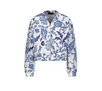 monari - Jacke mit Blumenmuster marine gemustert - Gr. - 44