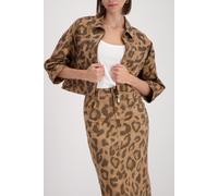 monari - Jacke mit Leo-Druck biscotti gemustert - Gr. - 44