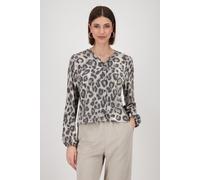 monari - Jacke mit Leopardenmuster greige gemustert - Gr. - 38