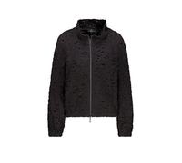 Strickjacke MONARI "Jacke Strickjacke Spitze", Damen, Gr. 46, schwarz, Spitze, Obermaterial: 65% Baumwolle, 35% Polyamid, unifarben, regular fit taillenbedeckt, Rundhals, Raglanärmel gerader Abschluss