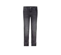 monari - Distressed Jeans mit Strasssteinen anthra - Gr. - 40