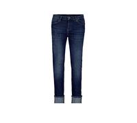 Monari Hose Distressed-Jeans mit Perlenschmuck Blau Größe 44