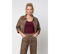 monari - Jeansjacke mit Leomuster brown sugar gemustert - Gr. - 38