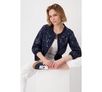 Monari - Jeansjacke mit Pailletten 750 jeans - Gr. - 40