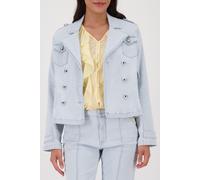 monari - Jeansjacke mit Schmuckknöpfen light denim - Gr. - 40
