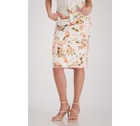 monari - Jeansrock mit Italymuster summer peach gemustert - Gr. - 42