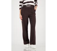 Jogger Pants MONARI "Basic Lurex", Damen, Gr. 40, N-Gr, dk chocolate, Web, Obermaterial: 55% Polyester, 38% Viskose, 7% Elasthan. Bündchen: 80% Polyester, 20% Elasthan, unifarben, straight fit lang, H