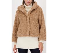 monari - Kunstfell Jacke mit Kapuze cognac - Gr. - 40