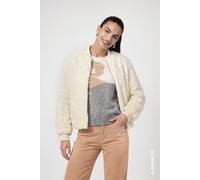 monari - Kunstfelljacke antique white - Gr. - 38
