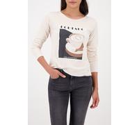 monari - Langarmshirt mit Cappuccino-Aufdruck almond - Gr. - 44