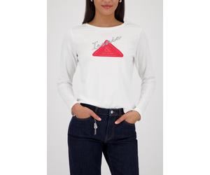 monari - Langarmshirt mit Emblem off-white - Gr. - 46