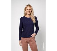 monari - Langarmshirt mit Schmuckdetails dark blue - Gr. - 38