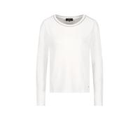 monari - Langarmshirt mit Strickkragen off-white - Gr. - 36