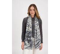 monari - Leichter Schal mit Animal Print thunder gemustert - Gr. - OS