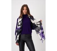 monari - Leichter Schal mit Schrift schwarz gemustert - Gr. - OS