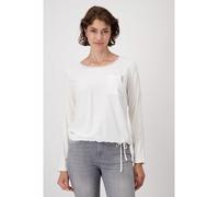 monari - Blusenshirt mit Schmucktasche off-white - Gr. - 36