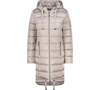 Steppmantel MONARI "Mantel Stepp + Streifen", Damen, Gr. 44, beige (greige), Web, Obermaterial: 100% Polyester. Futter: 100% Polyester. Füllung: 100% Polyester, unifarben, modisch, regular fit lang, R