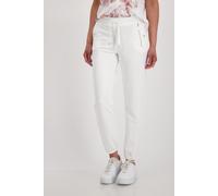monari - monari Jogger mit Bindeband und Reißverschluss off-white - Gr. - 42