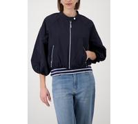 monari - Nylon-Jacke mit Stickerei marine - Gr. - 44