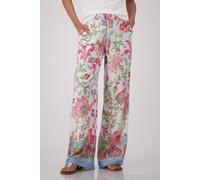 monari - Palazzo Hose mit Blumenmuster champagne beige gemustert - Gr. - 44