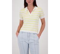 monari - Polo-Pullover mit Streifen pastel yellow ringel - Gr. - 40