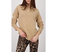 Monari - Polo-Pullover mit weicher Haptik 535 cinnamon melange - Gr. - 42