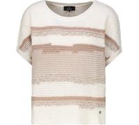 monari - Strickpullover mit Strukturmix champagne beige - Gr. - 38