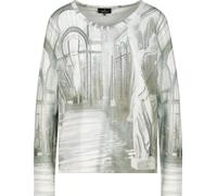 monari - Langarmshirt mit Gallery-Print sage gemustert - Gr. - 44