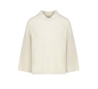 Monari Pullover Lurex – Stehkragen, flauschig mit Lurex, Plüsch, almond, Gr. 44