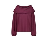 monari - Pullover mit Carmen-Ausschnitt bordeaux - Gr. - 44