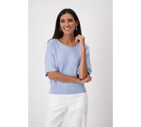 monari - Pullover in Linksstrick blue sky - Gr. - 46