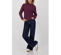 Monari Strickpullover Pullover Basic Perlfang Damen Gr. 44 Rot 50% Baumwolle/50% Polyacryl Rundhals