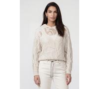 monari - Pullover mit Cornelly-Muster pearly - Gr. - 44