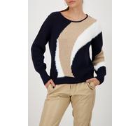 monari - Pullover mit Intarsienmuster night sky - Gr. - 46