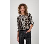 monari - Pullover mit Leopardenmuster schwarz gemustert - Gr. - 40
