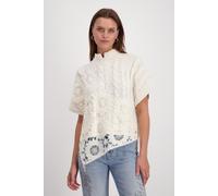 monari - Pullover mit Spitze sandshell - Gr. - 38