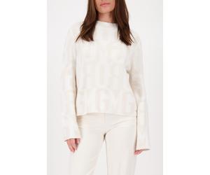 Monari - Pullover mit Stehkragen 117 cashmere gemuste - Gr. - 42