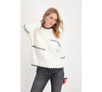 monari - Pullover mit Struktur Mix off-white - Gr. - 42